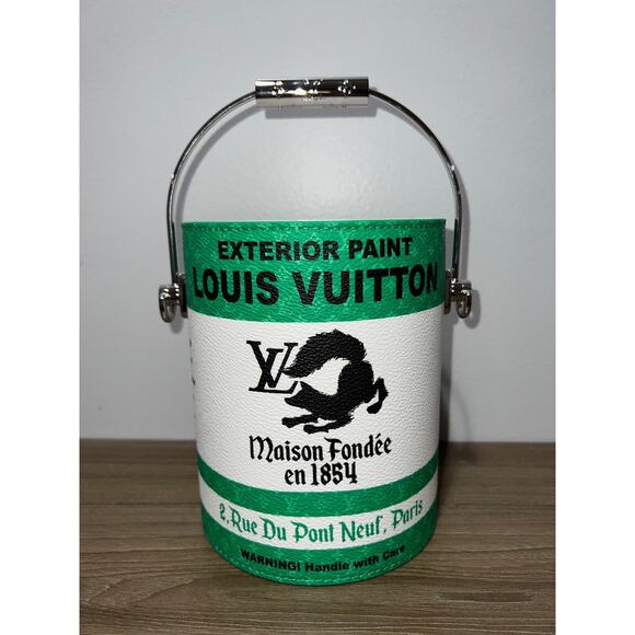 Louis Vuitton Green LV Paint Can Monogram Top Handle Shoulder Crossbody Bag - Picture 2 of 14